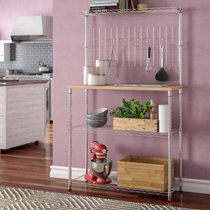 Mid century modern bakers rack sales